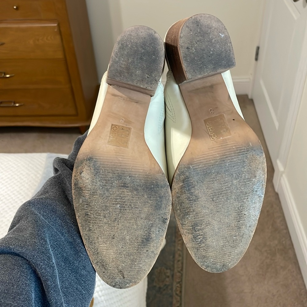 Madewell Cream Colored Harper Mule Sz. 8 - Picture 7 of 11